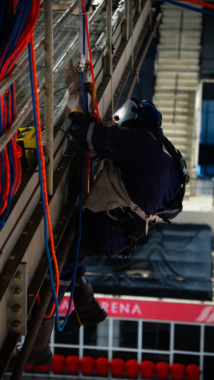 Infraestrutura elétrica e eletrocalha